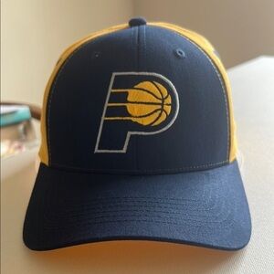 NWOT Main Gate Indiana Pacers Lucas Oil Blue & Gold Snapback Hat Cap (D1)